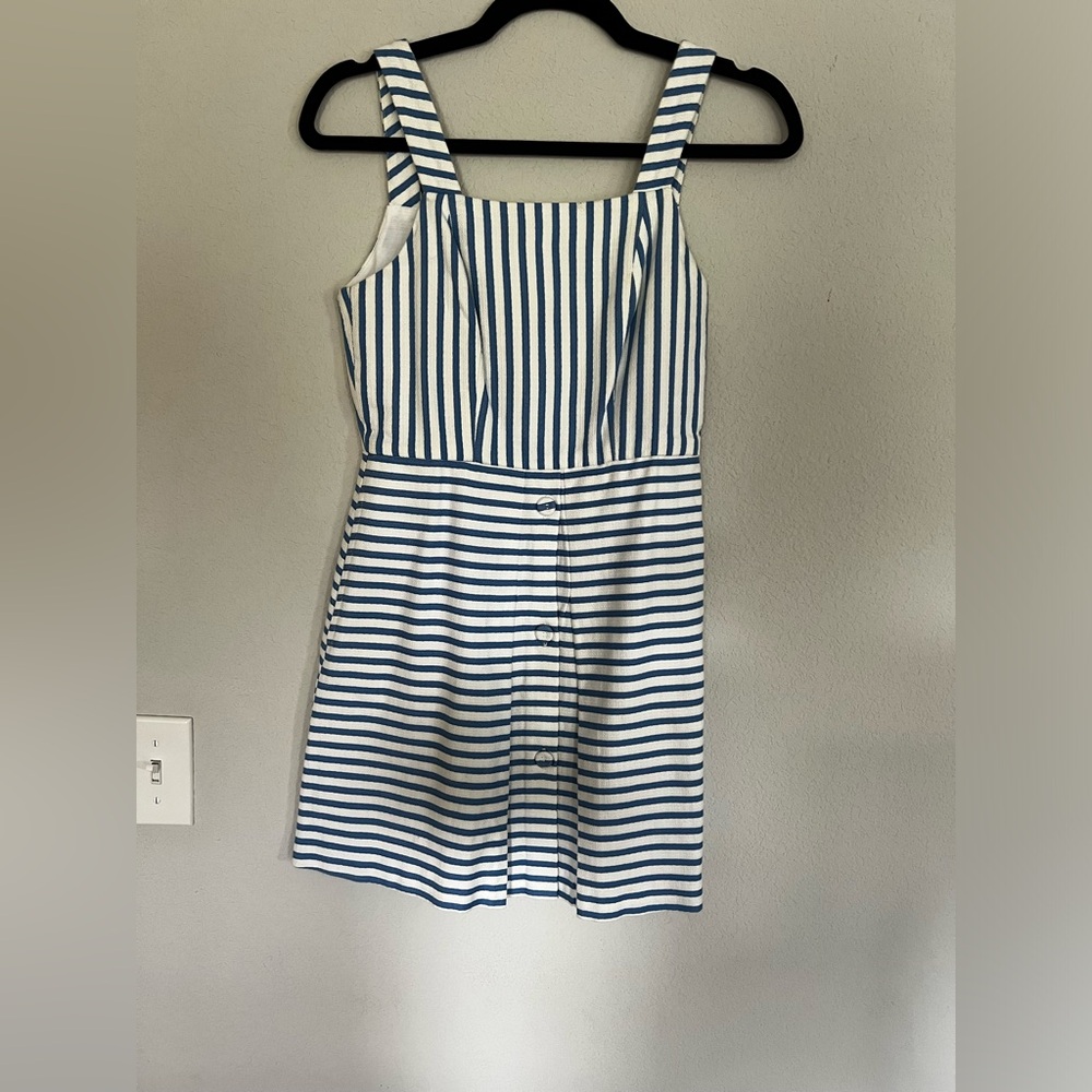 Top Shop Blue Stripped Mini Dress